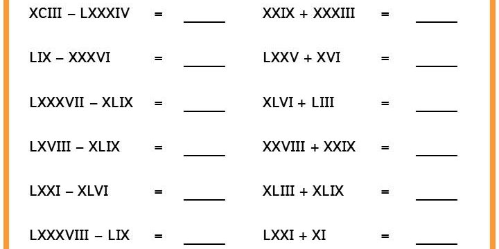 Roman Numerals Calculations Tricky