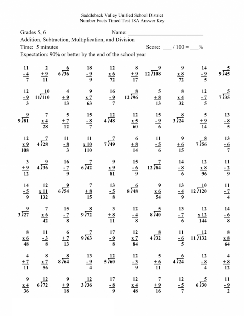 mixed division and multiplication worksheets pics addition subtraction