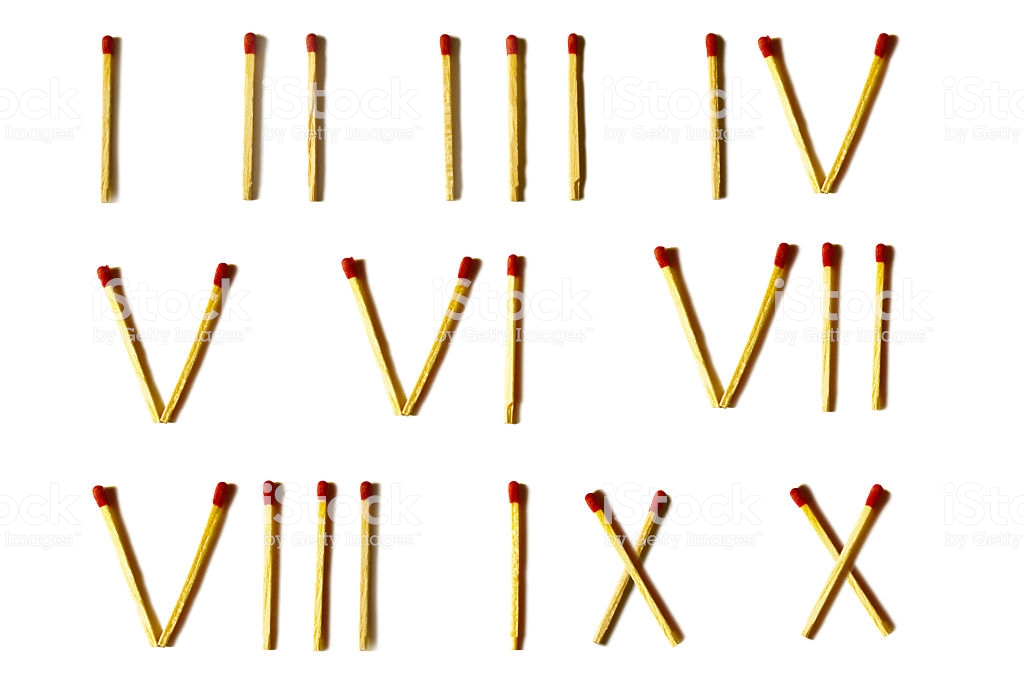 Roman Numerals 1 to 10